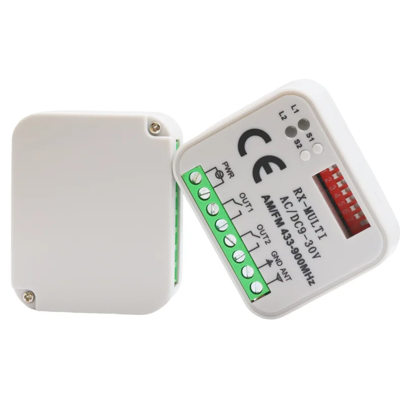 ガレージゲートレシーバー,rxマルチレシーバー,AC, DC, 9-30v,300-868mhz,433mhz