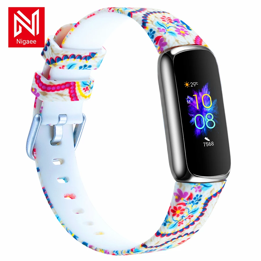 สีสันซิลิโคนสำหรับ Fitbit Luxe กันน้ำ Soft สร้อยข้อมือ Smartwatch Band สำหรับ Fitbit Luxe Special Edition Correa เข็มขัด