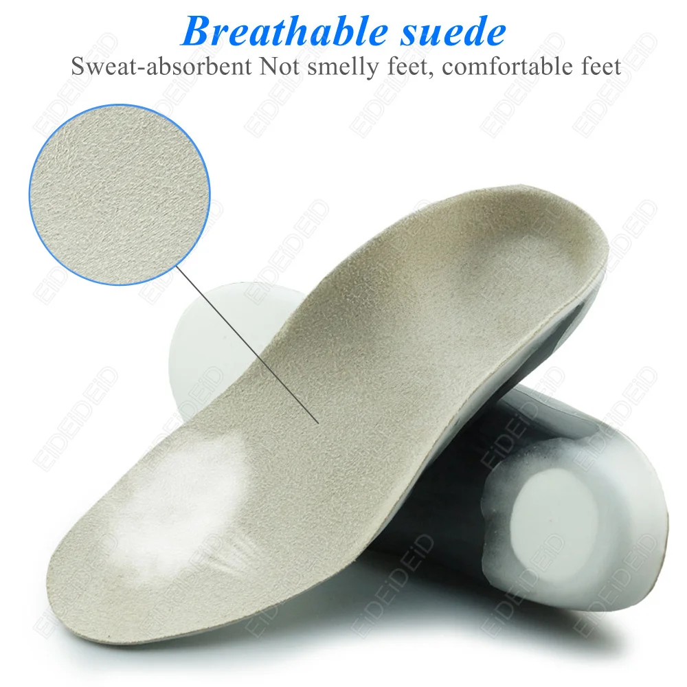 3D-Orthopädische Einlegesohlen für Plattfüße bei Kindern und Erwachsenen, Gewölbestütze für X-Beine, Orthopädische Schuh-Fersenpolster-Einlagen – Detail 5