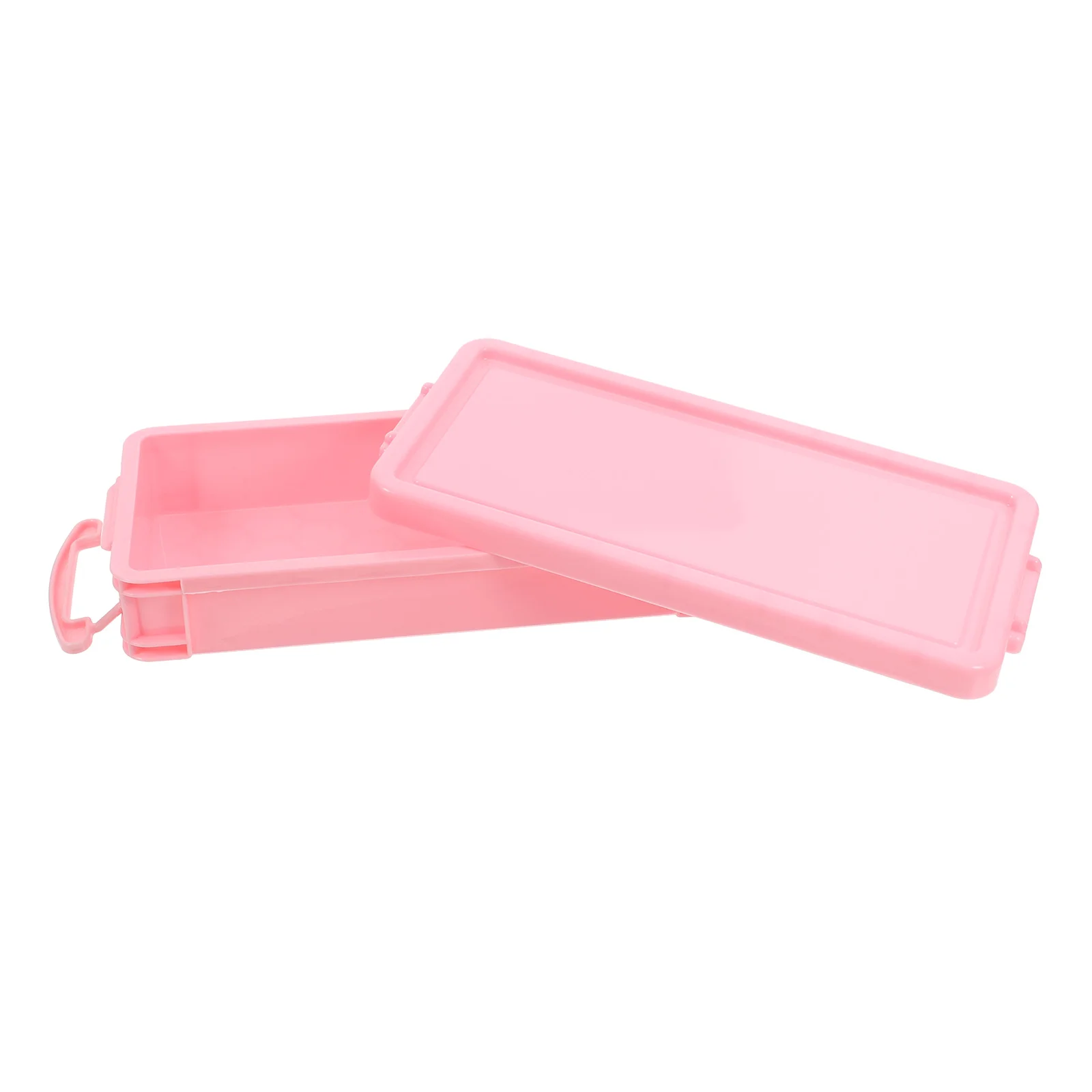 

Pencil Box Large Capacity Stackable Plastic Organizer Case for Kids Office School Supplies Marker Storage Container