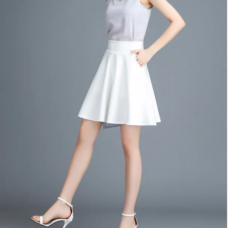 High Waist Puffy Half Skirt for Women Short Base Layer Pleated A-Line Skirt Spring Autumn Summer Trendy Women's Fashion