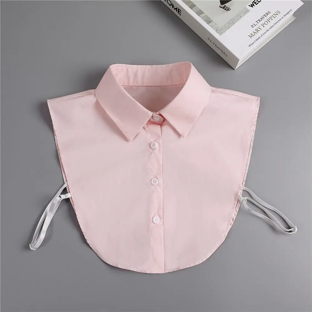 Multi-functional Fake Collar Solid Cotton Shirt Lapel Blouse Top Clothes Shirt Accessories Fake Shirt Collar for Men Women