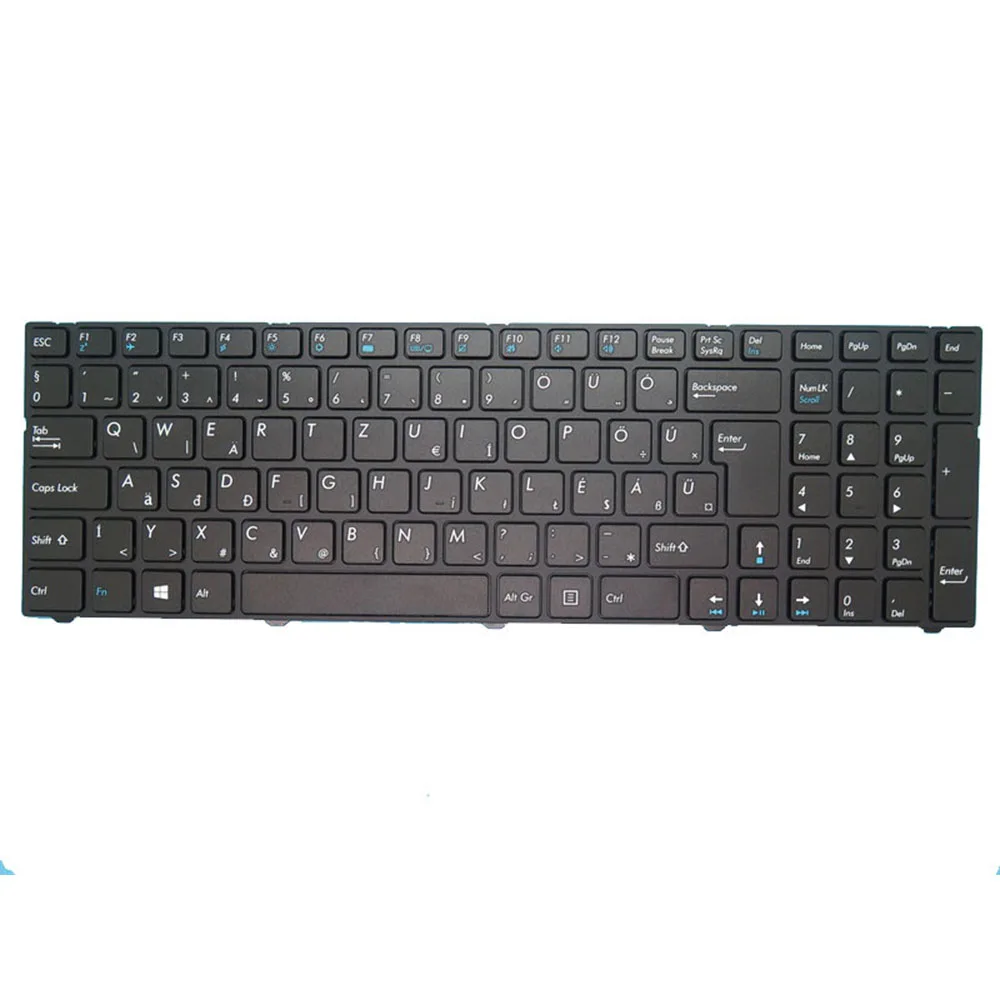 

Клавиатура для ноутбука Pegatron D17K D17S V150062IK1 HG 0KN0-CN8HU11 с черной рамкой Венгрия HU