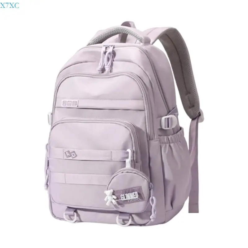 X7XC Student School Backpack Lovely Travel Backpack Borsa per laptop capacità Daypack casual Daypack Elegante borsa
