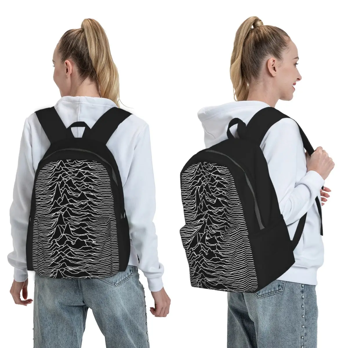

Unknown Pleasures Backpack Boys Girls BookBag Children School Bag Computer Shoulder Bags for Men Women