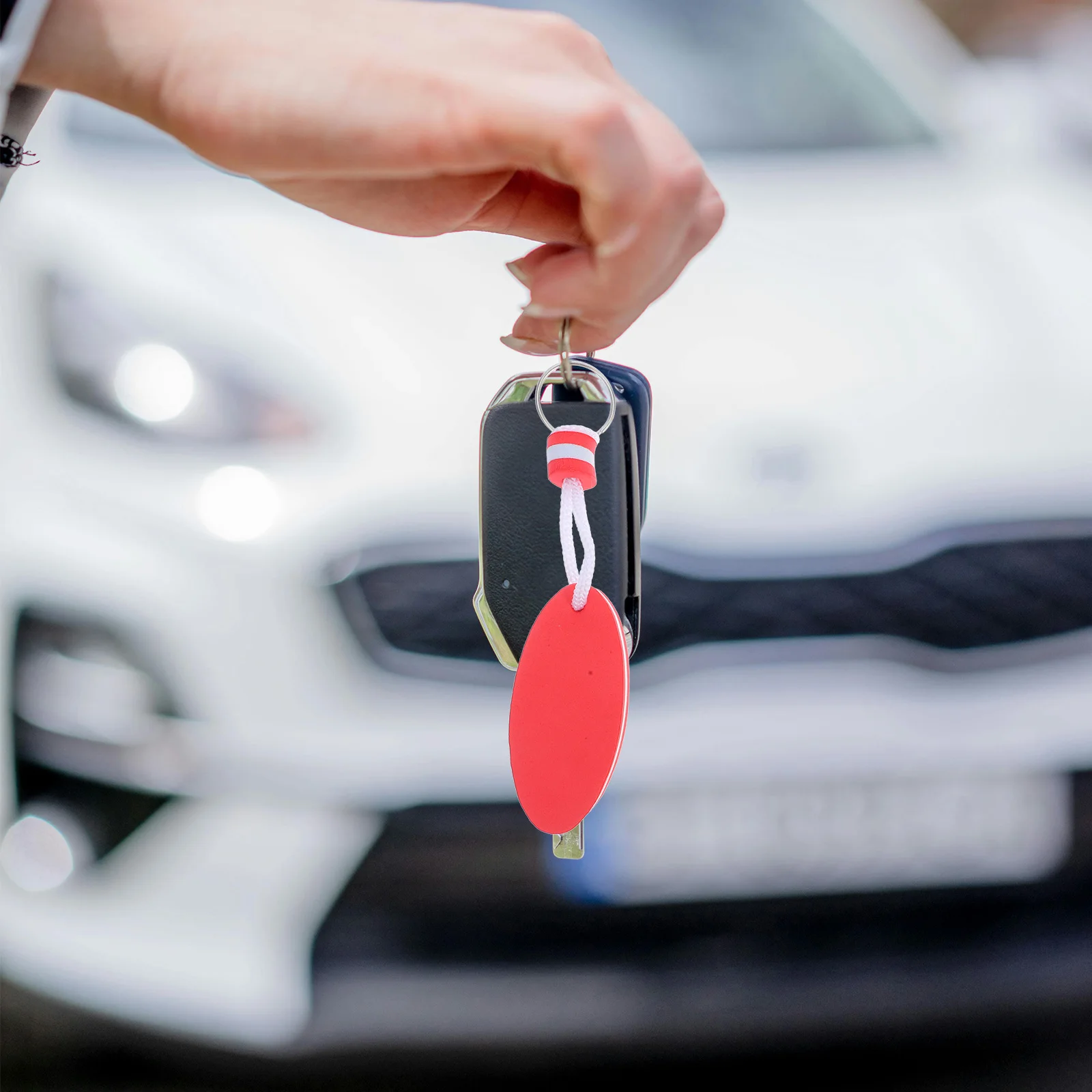 

8 Pcs Waterproof Key Chain Buoy Buoyant Floaters Floating Keychain for Boat Keys Oval