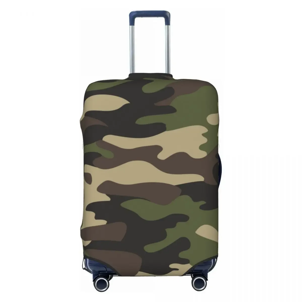 

Custom Green Brown Military Camouflage Luggage Cover Fashion Army Jungle Camo Suitcase Protector Covers Suit For 18-32 inch