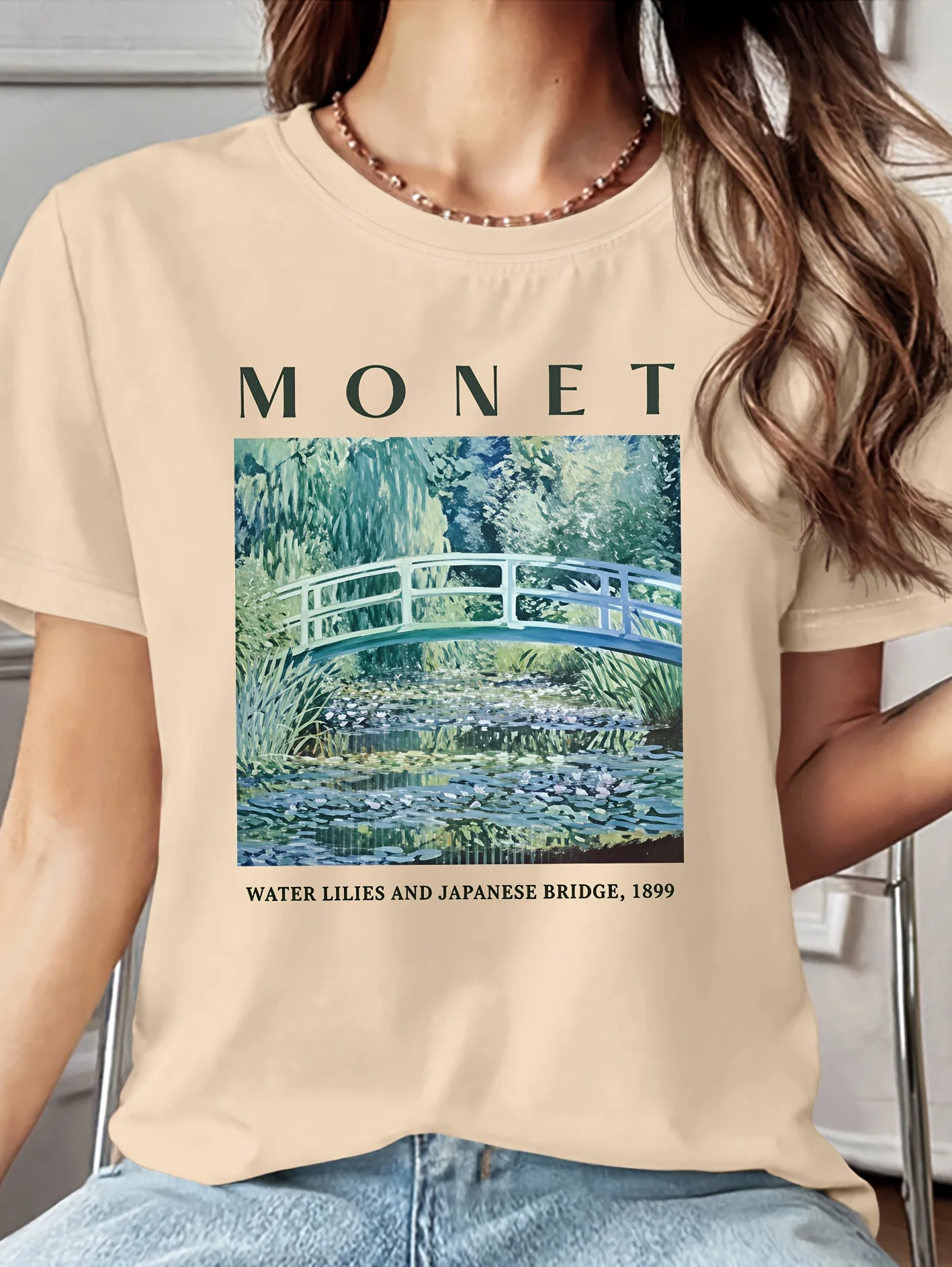 Women's T-shirt Monet Painting Collection 