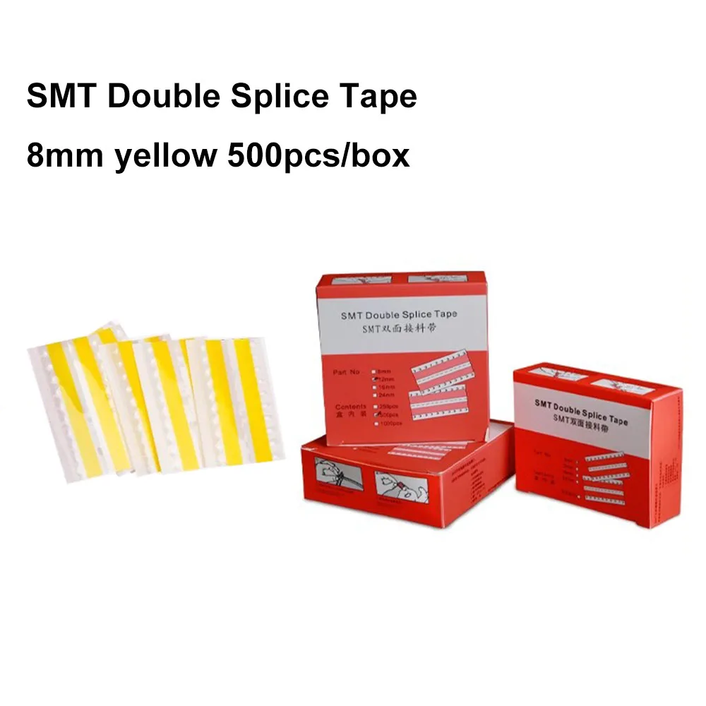 

Double-Sided Splicing Tape 8mm 500pcs Yellow SMT Splicing Tape Adhesive Splice Film