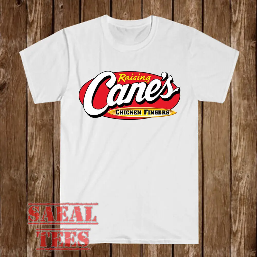 

Cane's Chicken Men's White T Shirt Size S 5XL