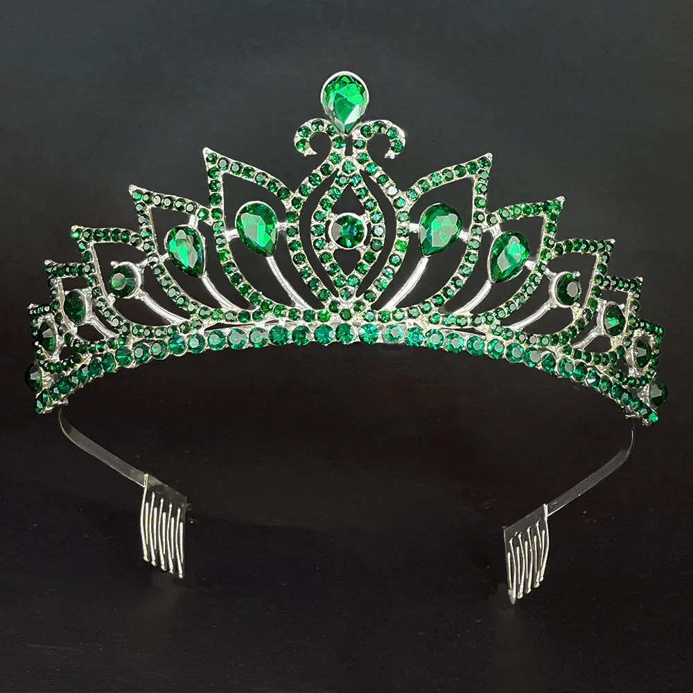 

Rhinestone Crystal Bridal Tiara Crown Elegant Hair Accessories for Wedding Birthday Party Proms and Special Events