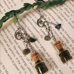Moss Jar Fairy Earrings | Cottage core jewelry