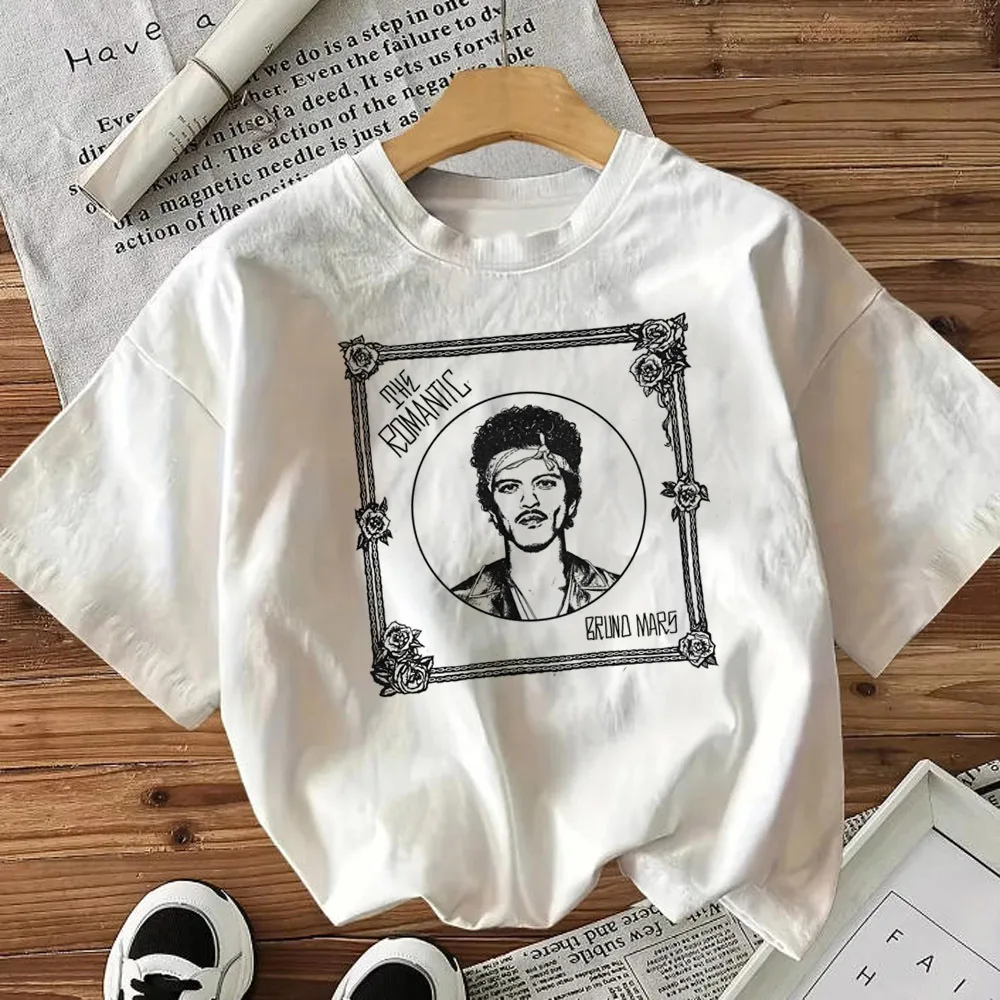 Bruno Mars top tees teen aesthetic harajuku  Comfortable Retro Pastel top tees korean clothes Graphic Psychedelic Gothic Grunge