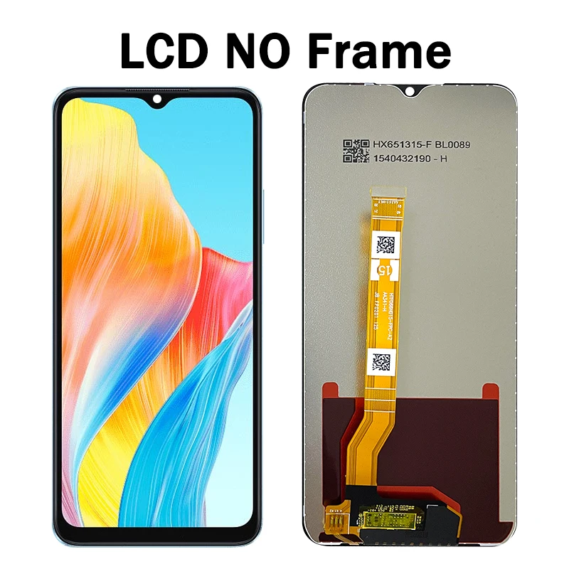 Wyświetlacz 6.56 cala do Oppo A18 CPH2591, wyświetlacz LCD z ramką, ekran dotykowy, digitizer, zespół do wymiany wyświetlacza Oppo A18 — zdjęcie produktu 4