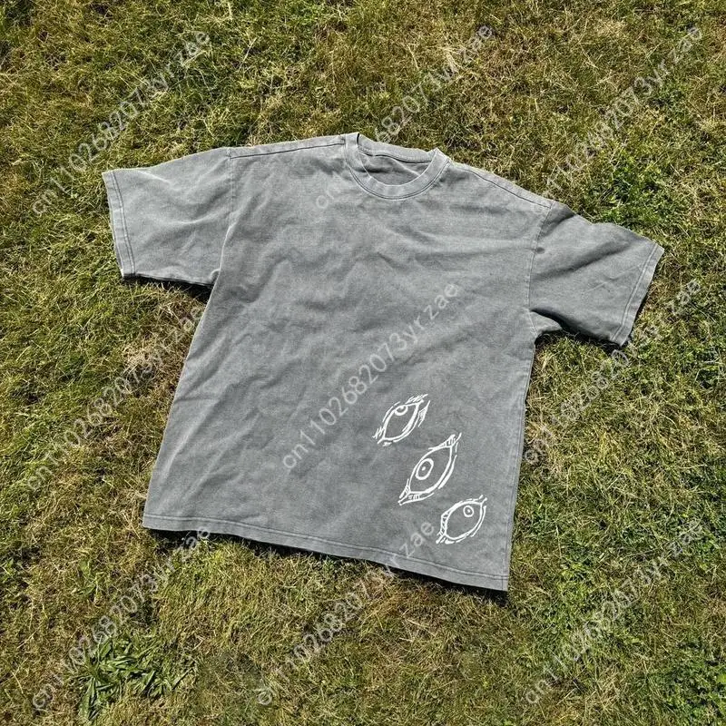 五条悟レトロ Tシャツ男性女性高品質ヴィンテージ Tシャツ綿半袖ファッション Tシャツソフト通気性トップス