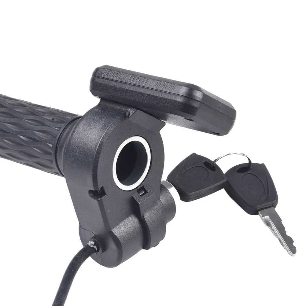 Electric Bicycle LCD Speed Display Throttle Accelerator Handle With Power Display E-Bike E-scooter Throttle Grips 6/8 WIRE Parts
