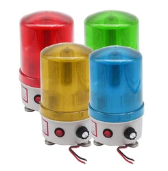 New sound and light alarm 220v24v12v rotary warning light adjustable volume led sound and light integrated alarm indicator light