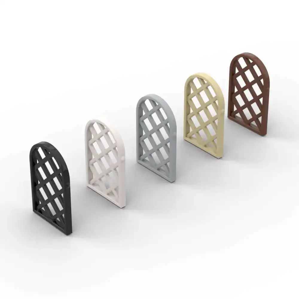 MOC – Puzzle à particules 30046, 10 pièces, panneau pour fenêtre, blocs de construction, treillis, briques en diamant, jouet, cadeaux d'anniversaire pour enfants, livraison directe