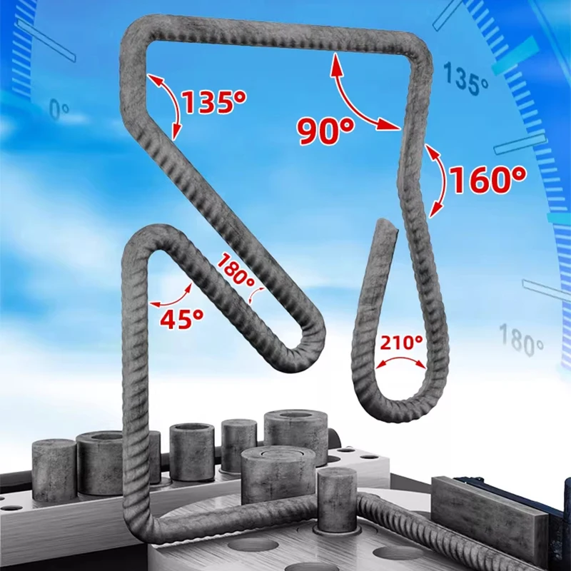 

40-Series Compact Rebar Bender 45-Series Heavy-Duty Electric Fully Automatic CNC Threaded Round Bar Bending and Hoop(Customized)