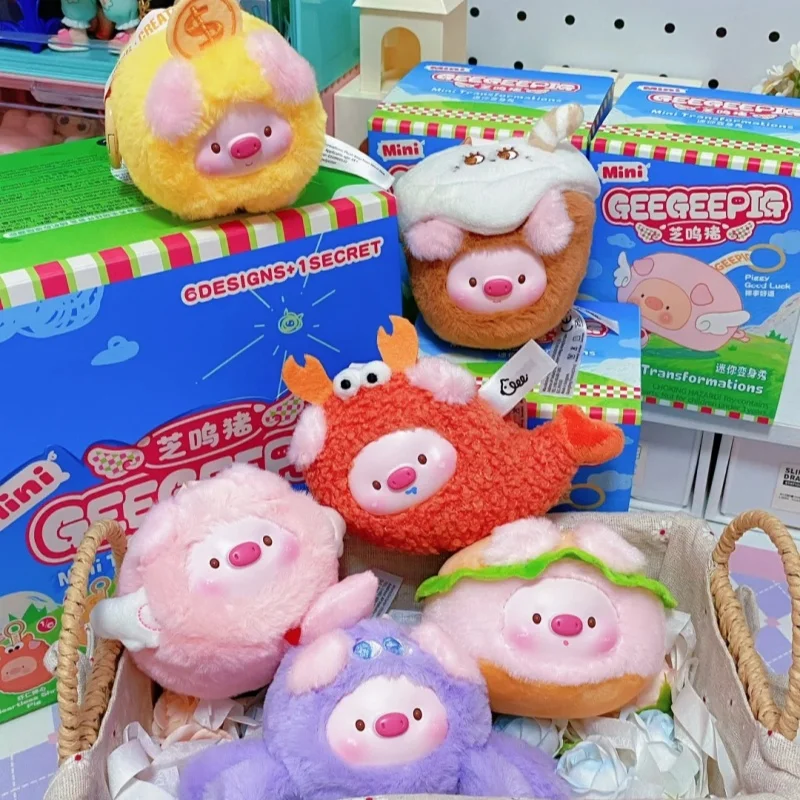 

Mini Geegeeplg Mini Transformations Series Vinyl Plush Blind Box Guess Bag Mystery Box Toys Doll Anime Figure Ornaments Gift Toy