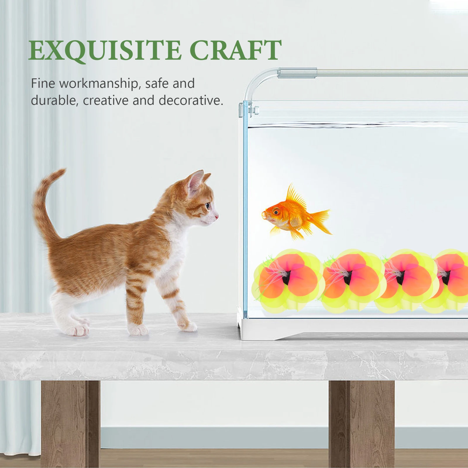 

Premium Realistic Aquarium Decor Desktop Fish Tank Plant Compact Fake Plant For Small Tank Decorative Aquatic Accessories