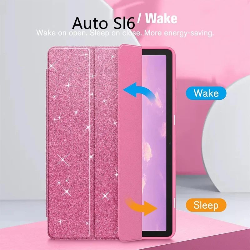 Für Galaxy Tab A9 A11+ 8,7 11 Zoll Hülle Dreifach Faltbarer Magnetischer Ständer Stoßfeste Abdeckung mit Stifthalter – Detail 5