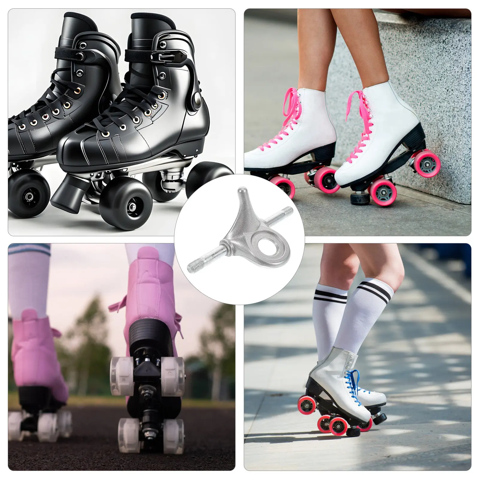 

Triangle Aluminum Alloy Roller Skate Truck Castings Plate Hardware for Quad Skates Joint Protection Versatile Indoor Outdoor Use