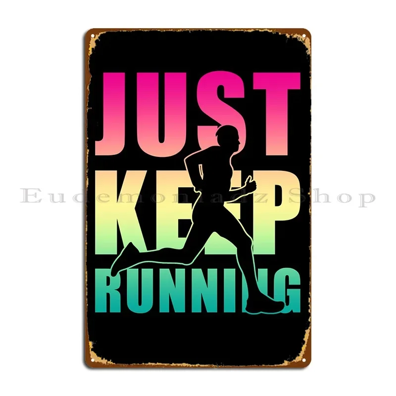 Jogging Jogger Gift Metal Plaque Poster Decoration Living Room Designing Create Rusty Tin Sign Poster