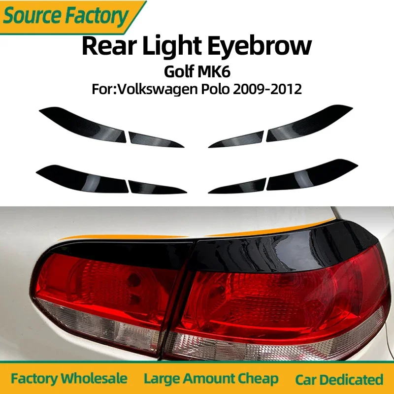 

Горячие эмблемы для Volkswagen Golf MK6 2009-2012, модель с отделкой заднего фар и наклейкой на автомобиль, аксессуары для внешней модификации