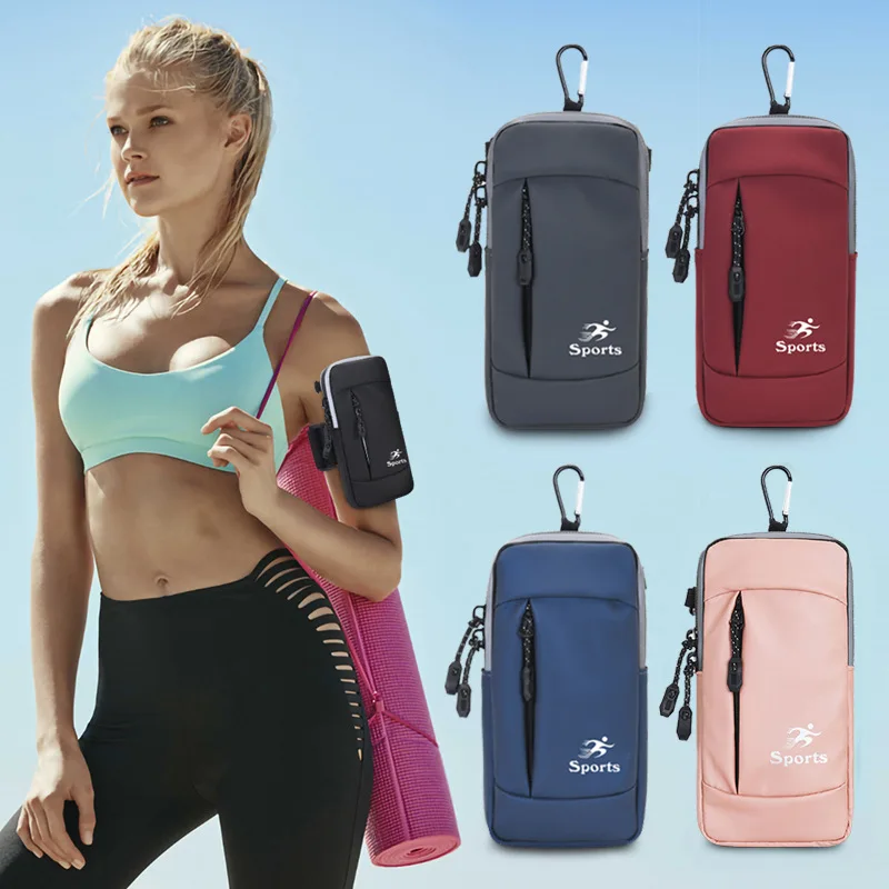 3 In 1 uomo donna impermeabile riflettente maratona In esecuzione borsa da braccio per cellulare borsa da polso Fitness Sport all'aria aperta borsa a tracolla singola