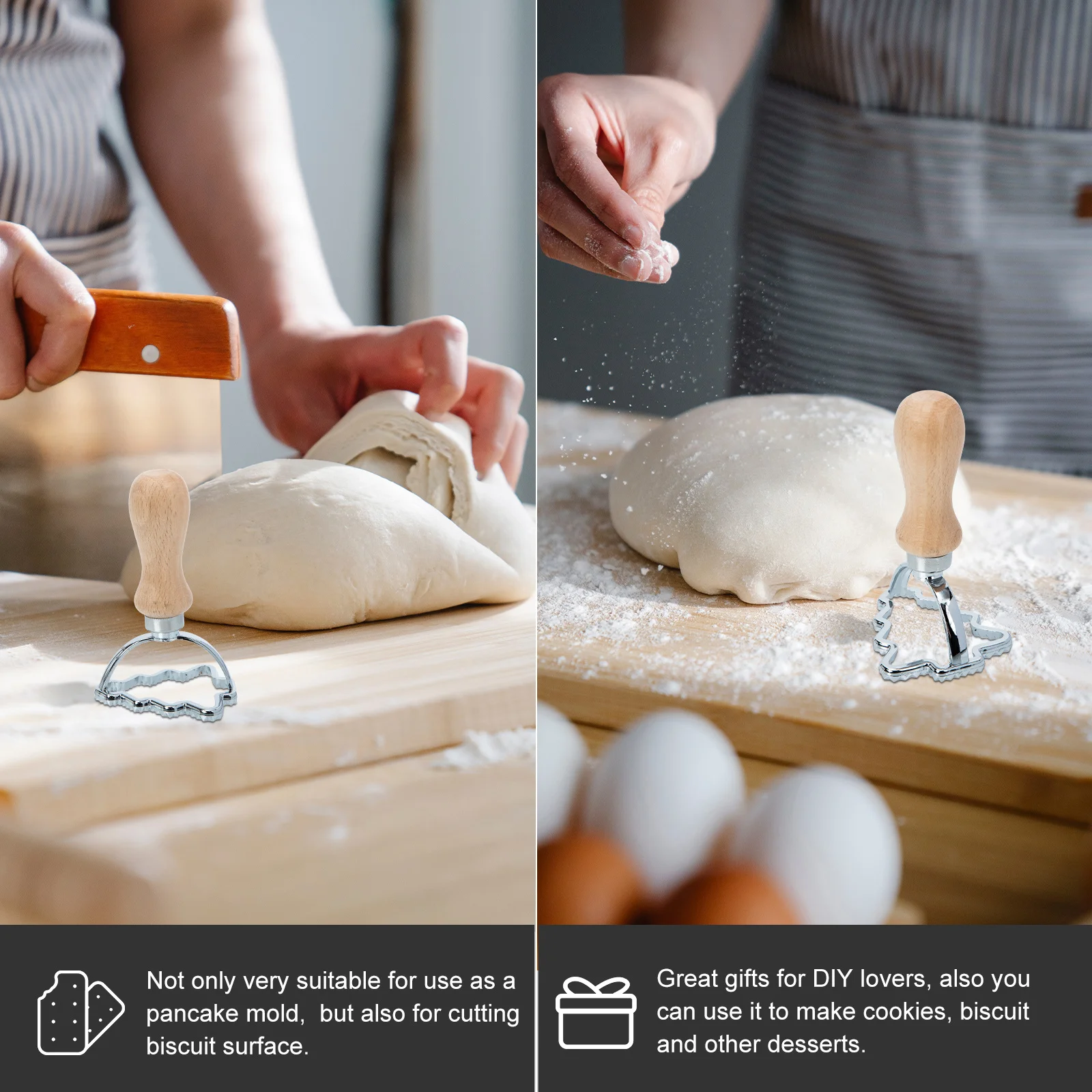 Taglierina per biscotti in lega di zinco Stampo per involucro per gnocchi Biscotti Forniture per cottura fai-da-te Forme creative per biscotti al cioccolato