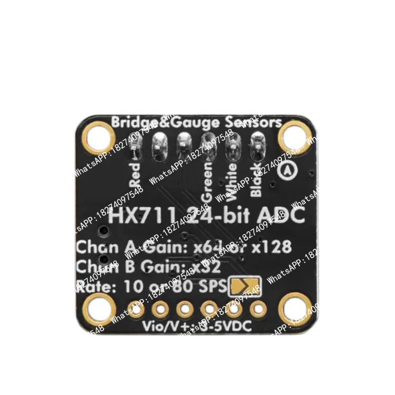 2.6 - 5.5V HX711 High-resolution 24-bit Differential ADC Specifically designed for measuring strain gauges/weight sensors