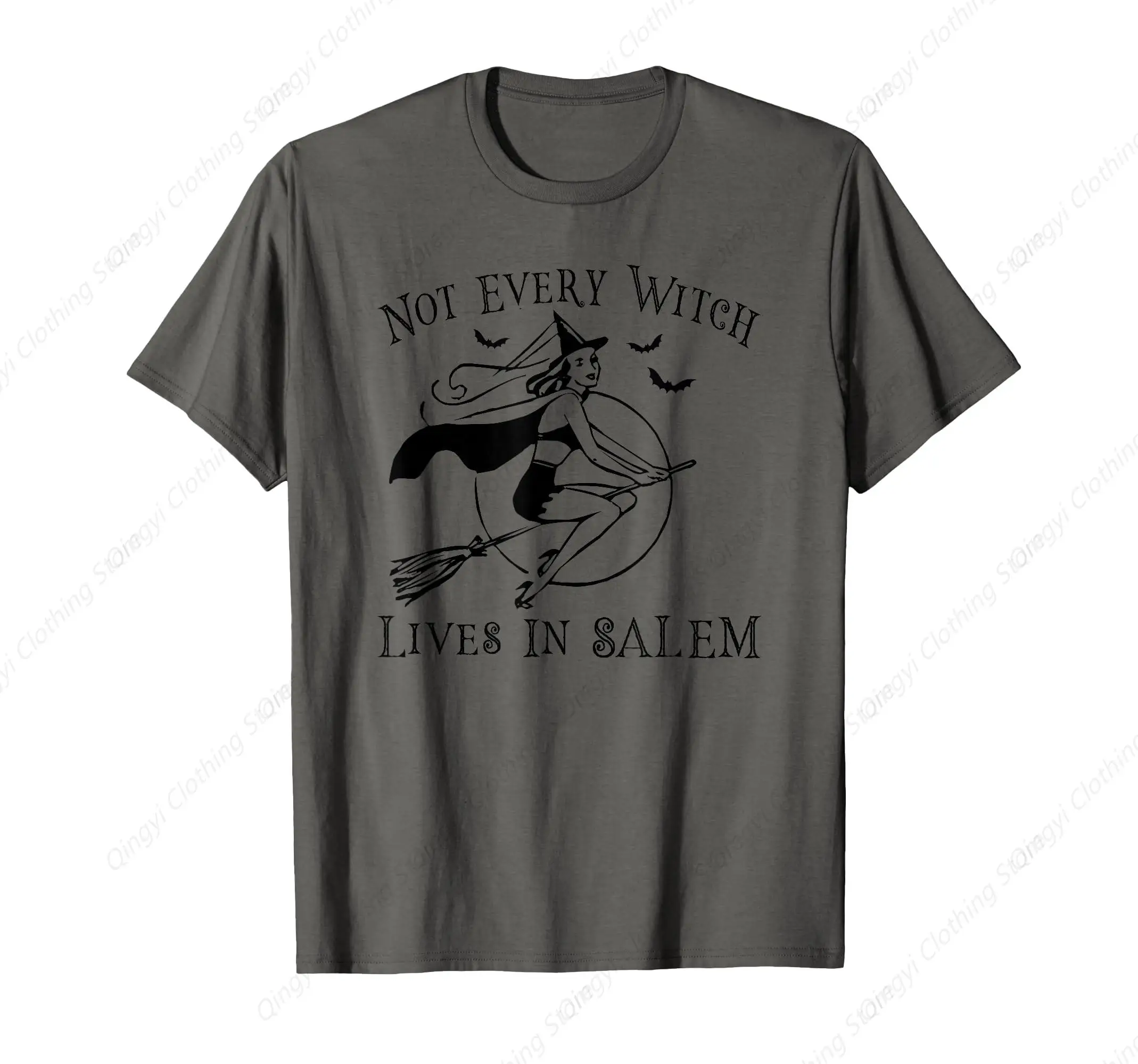 

Halloween Not Every Witch Lives in Salem Funny T-Shirt