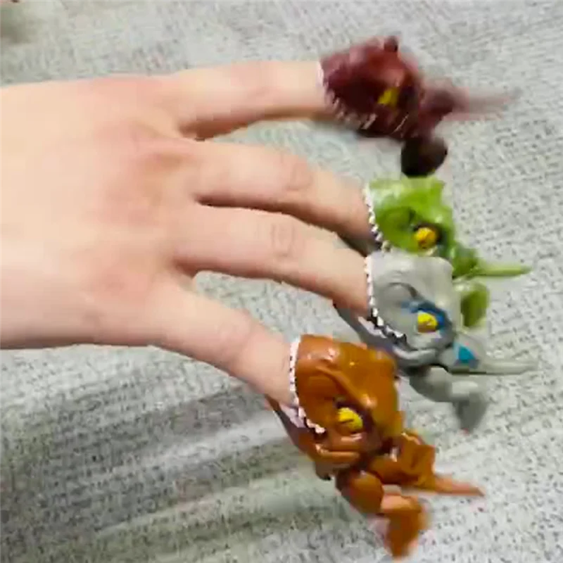 A63T-Dinossauro Infantil Ovo Dedo Mordendo Simulação Tiranossauro Tiranossauro Dinossauro Menino Divertidos