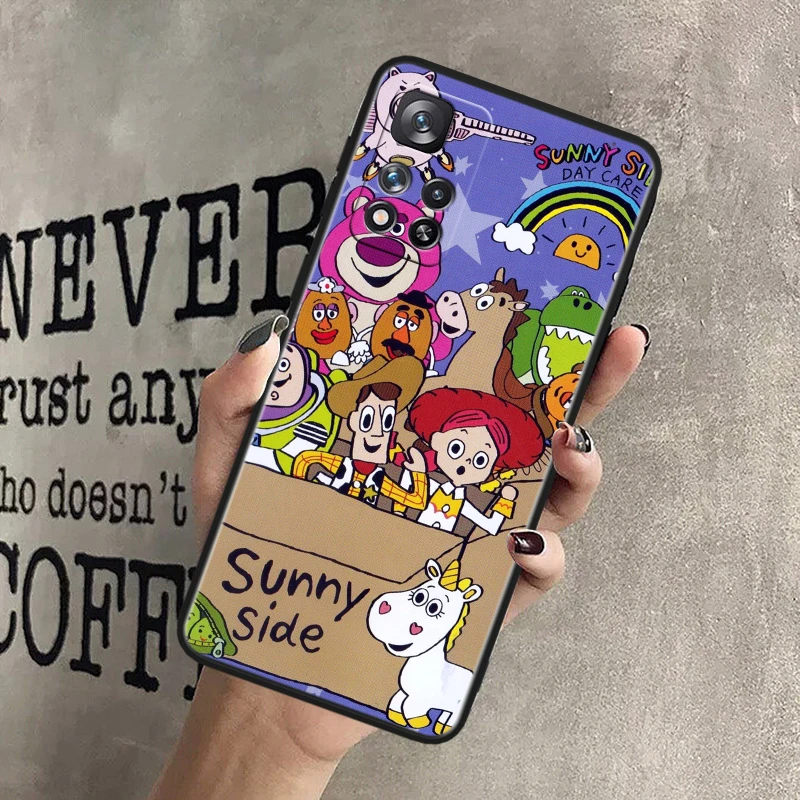 Disney Lightyear Cute For Xiaomi Redmi Note 12 11T 11E 11S 10T 10S Turbo Pro Plus Max Lite Black Soft TPU Phone Case