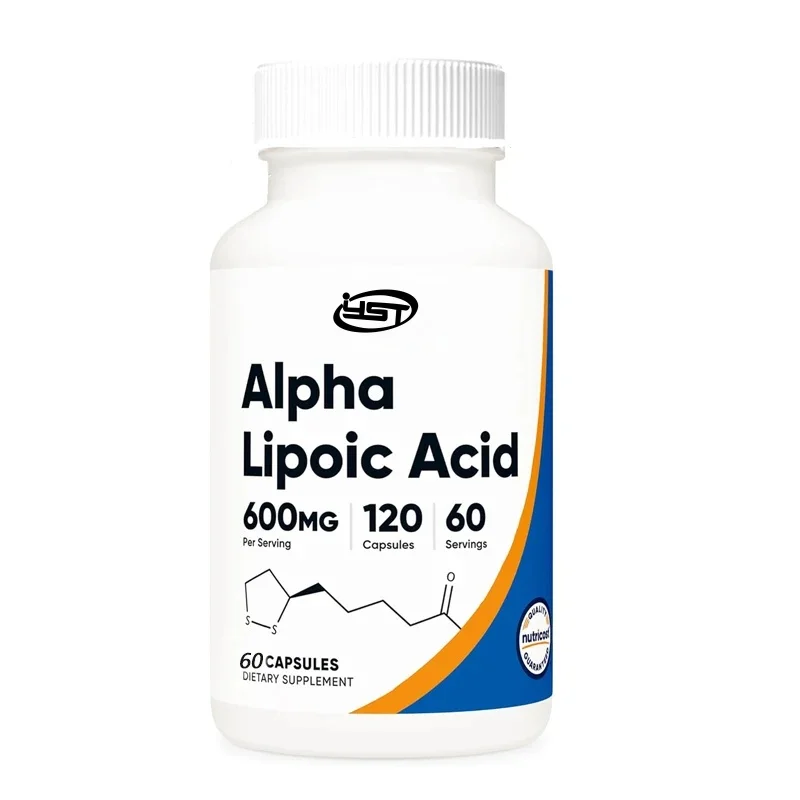 Alpha lipoic acid 600mg per serving, 60 capsules, 30 servings - plant-based capsules, non genetically modified