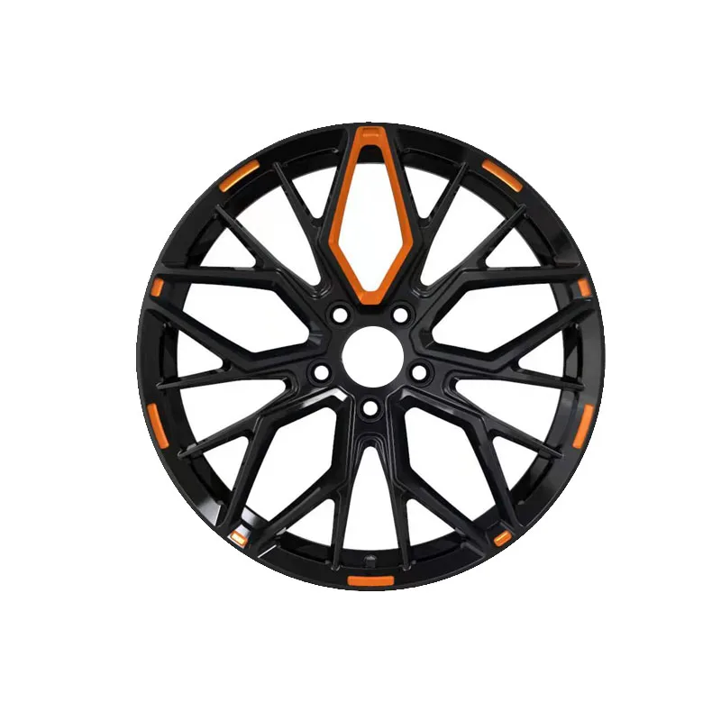 Forged Car Rims Polish Finish Gloss Black Aluminum Custom Forged Wheels 18 19 Inch 51143 Rims for Racing Cars