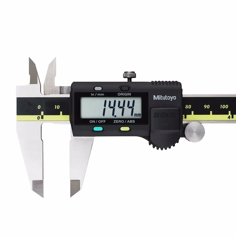 Imagem -02 - Paquímetro Digital Mitutoyo Paquímetro Lcd Vernier Medidor Eletrônico Aço Inoxidável Ferramenta de Medição 12 150 mm 200 mm 300 mm Novo