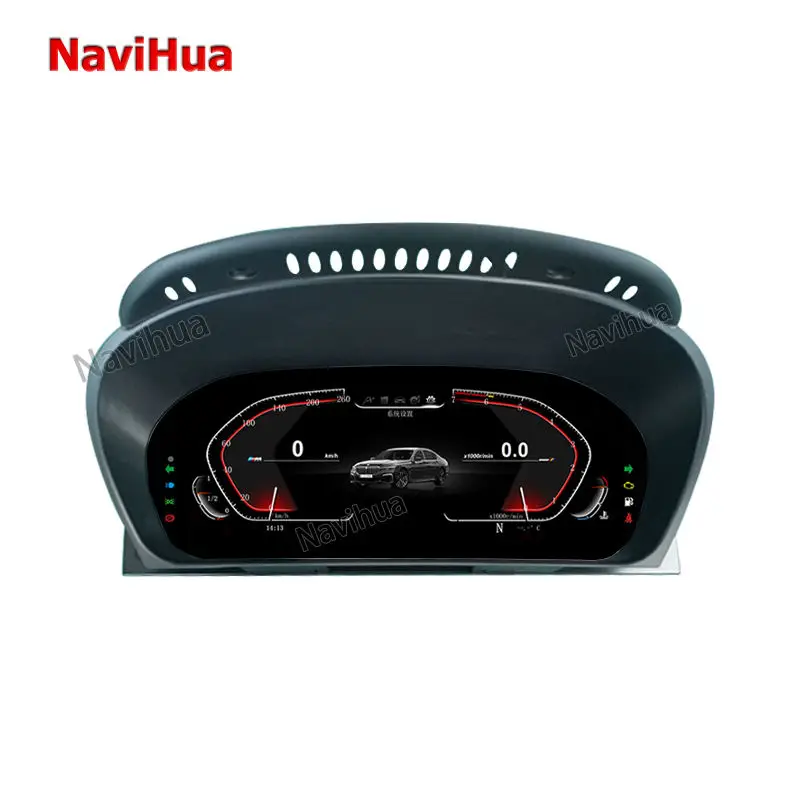 Navihua 12.3'' Original Car Digital Cluster Instrument for BMW 5 Series Old E60 E61 2003-2009 Automotive Dashboard Speedometer