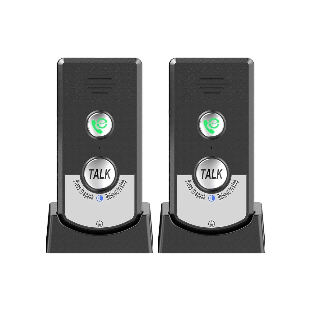 Chamador bidirecional sem fio para Home Voice Intercoms, ultra longa distância, portátil Interphone, 2 Pack