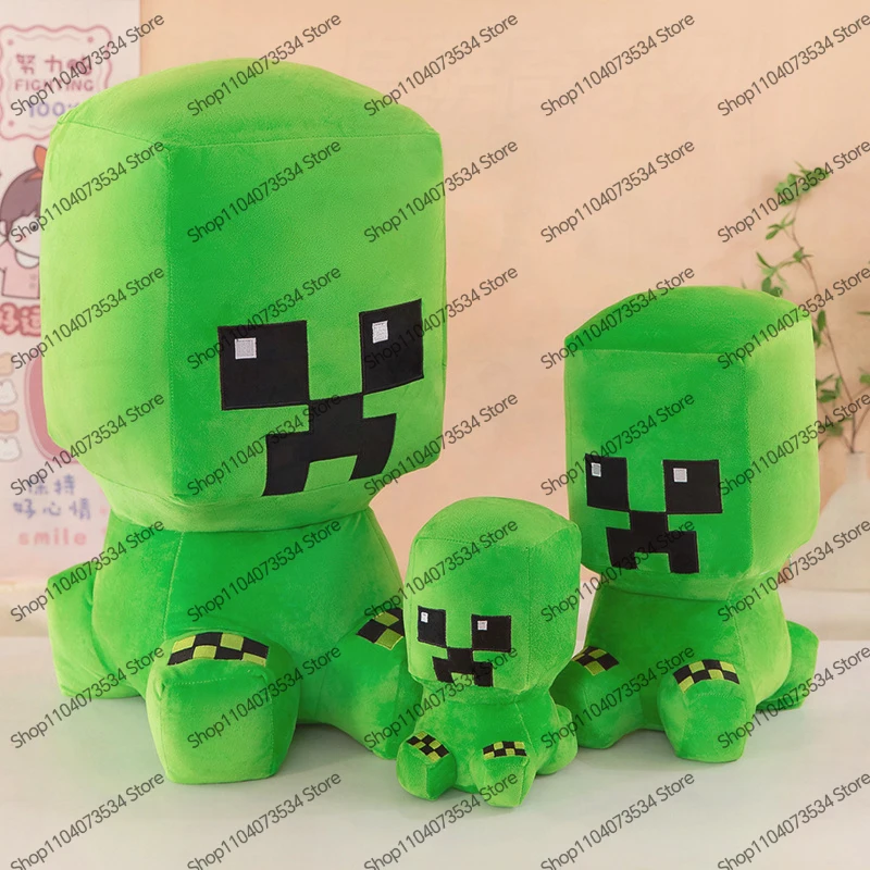 

Кавайный Майнкрафт ‌ Мягкая игрушка-кукла «Мой маленький мир» в стиле пиксель-арт, милый аниме-персонаж, сидячая плюшевая игрушка, подарок на день рождения для ребенка