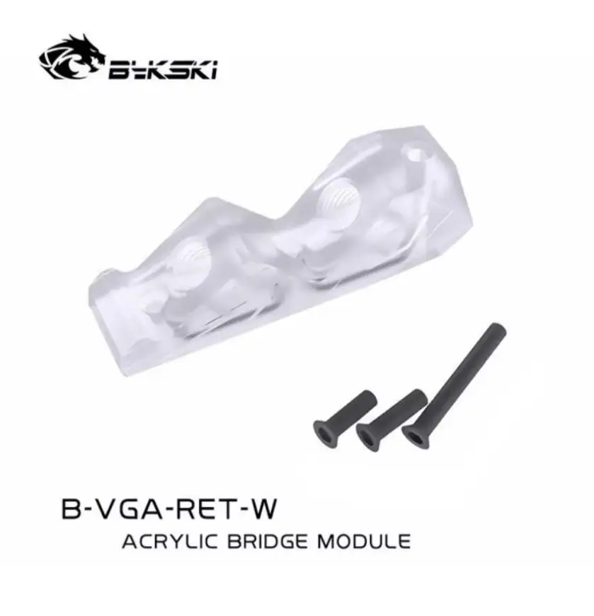 Bykski Acryl Transparent GPU Rückfahrterminal Verwendung für Grafikkarte Wasserkühlerblock Computer Kühlsystem B-VGA-RET-W