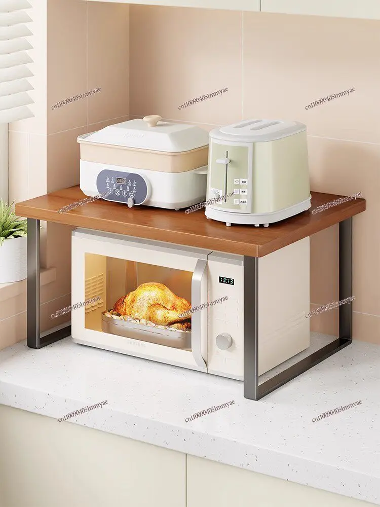 Kitchen Microwave Oven Shelf Multifunctional Bracket Countertop Oven Rice Cooker Storage