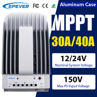 EPEVER 30A/40A MPPT Solar Charge Controller Aluminum Case 12V/24V Auto PV Panel Input 150V Tracer4215BN Remote Monitor Optional