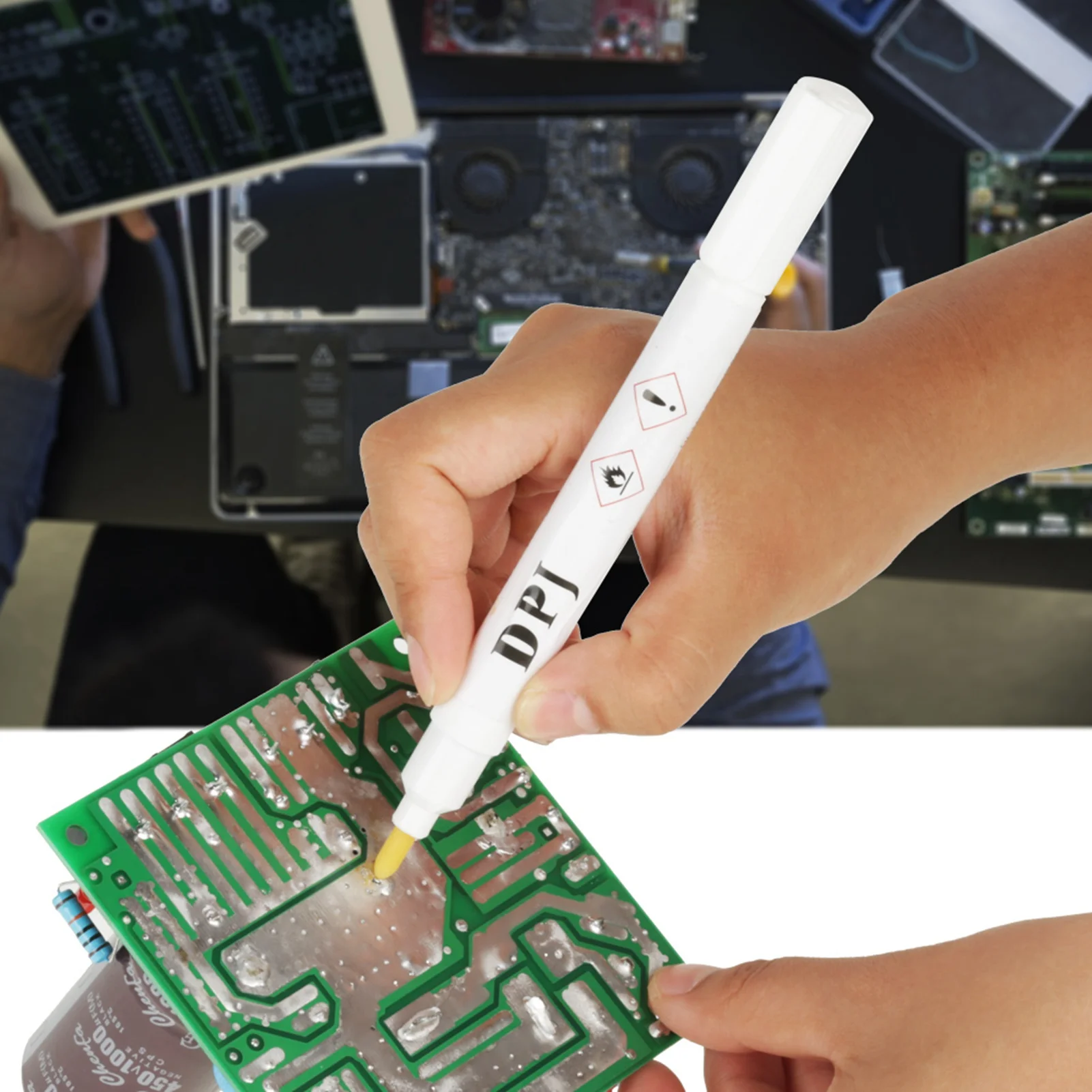 

CW8100 14cm Soldering Rosin Flux Pen Low NOn Clean Solder for Solar Cell Panel Flux Pen Rosin Flux Pen Soldering Flux Pen