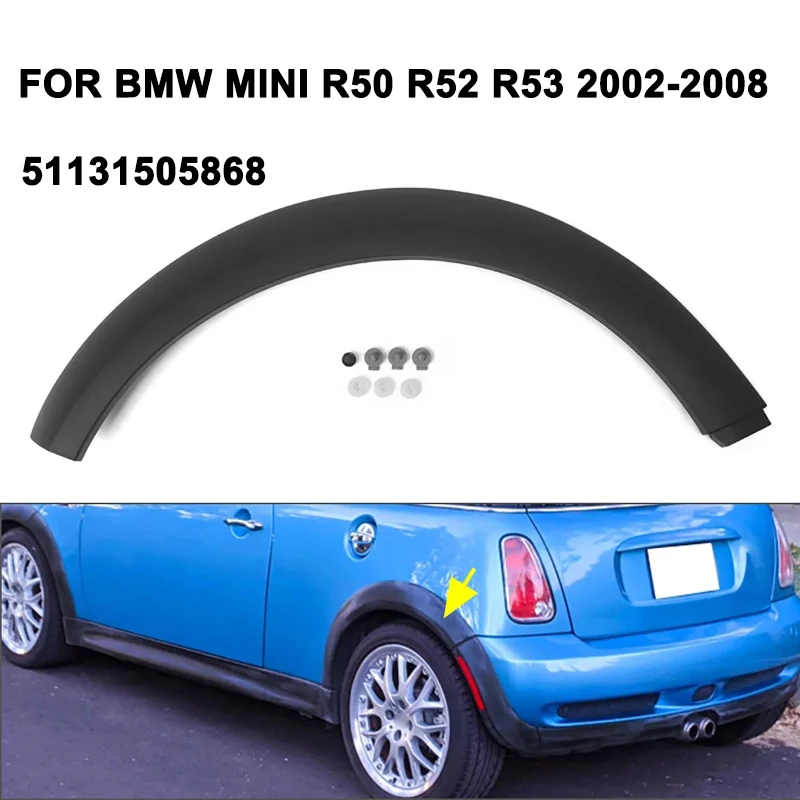 

Car Rear Left Wheel Arch Trim Fender Cover Wheel Arch Decorative Fender Fender For BMW Mini R50 R52 R53 2002-2008 51131505869