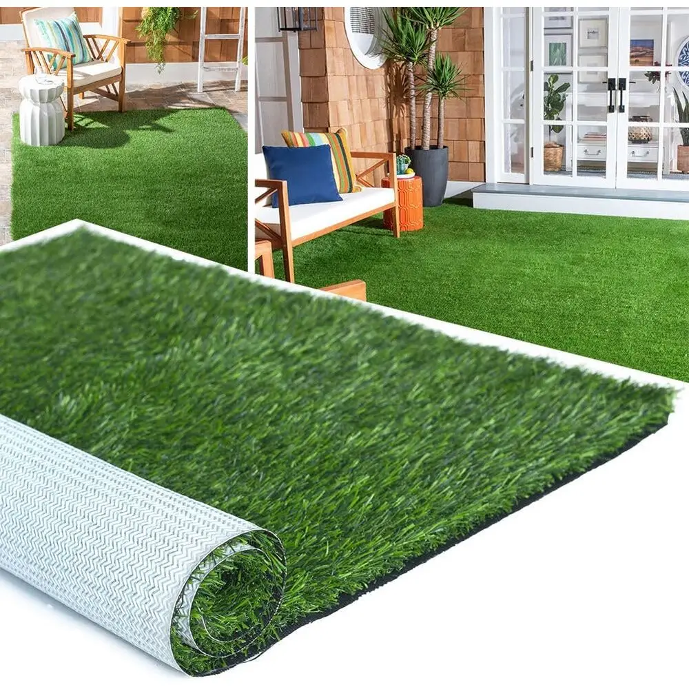 

Synthetic Turf with TPR Backing, 1.2 Thick, Realistic Lawn Mat, 28 sq ft, Ideal for Indoor/Outdoor Use