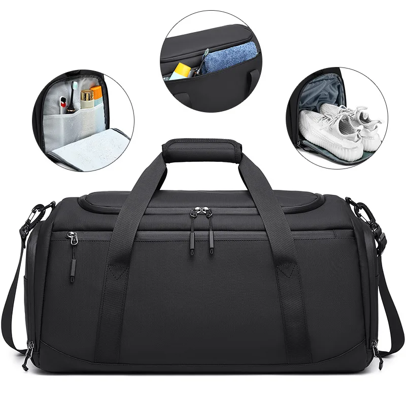 

Gym Duffel Bag Yoga Fitness Sport Bag Wet Dry Travel Handbag Outdoor Swimming Camping Pack Large Business Satchel with Shoes Bag