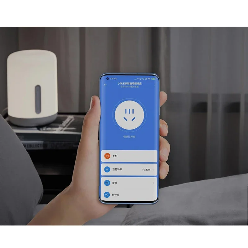 Xiaomi Mijia เต้ารับติดผนังอัจฉริยะปลั๊กไร้สาย10A 250V xiaoai สถิติพลังควบคุมด้วยเสียงอัพเกรดสำหรับสมาร์ทแอป Mijia