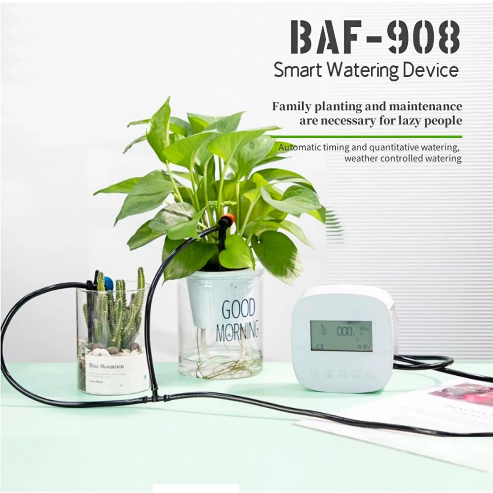 

Watering System Automatic Smart Watering Device Dual Pump WiFi/ Voice/ Manual Control Programmable for Indoor Potted Plants